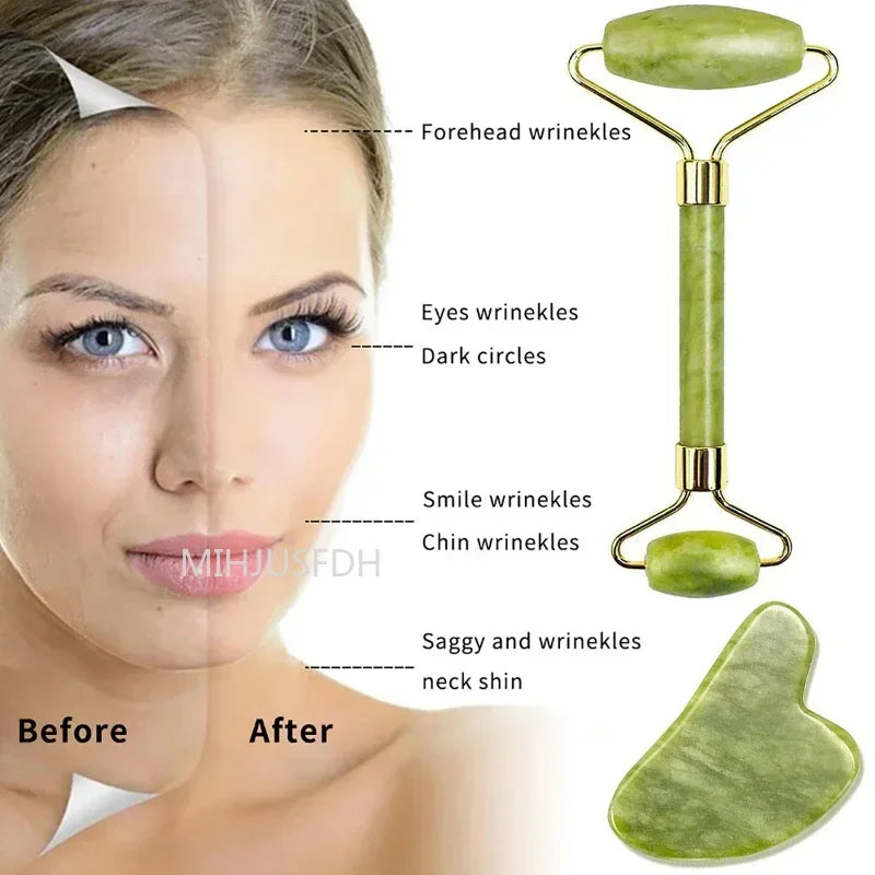 Natural Jade Roller Massager for Face