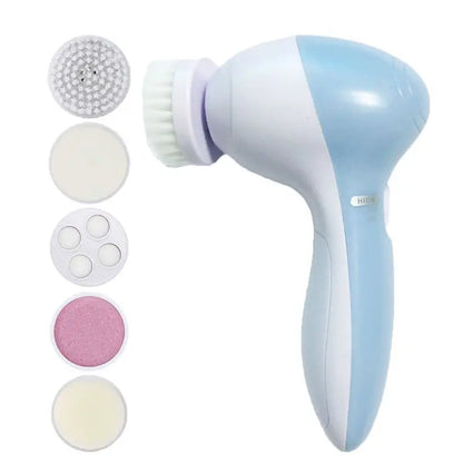 Electric Facial Cleaner 5 IN 1 Face Cleansing Brush Wash Machine Spa Skin