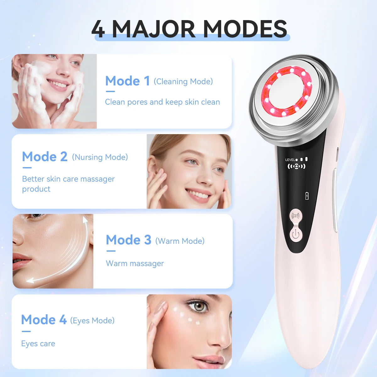 EMS Microcurrent Facial Beauty Device Electric Facial Massager Portable
