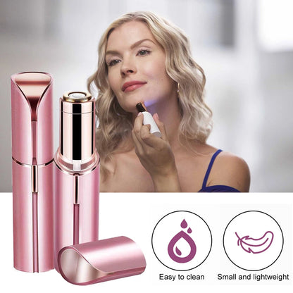 Electric Facial Hair Removal Epilator Eyebrow Lipstick Shape Painless