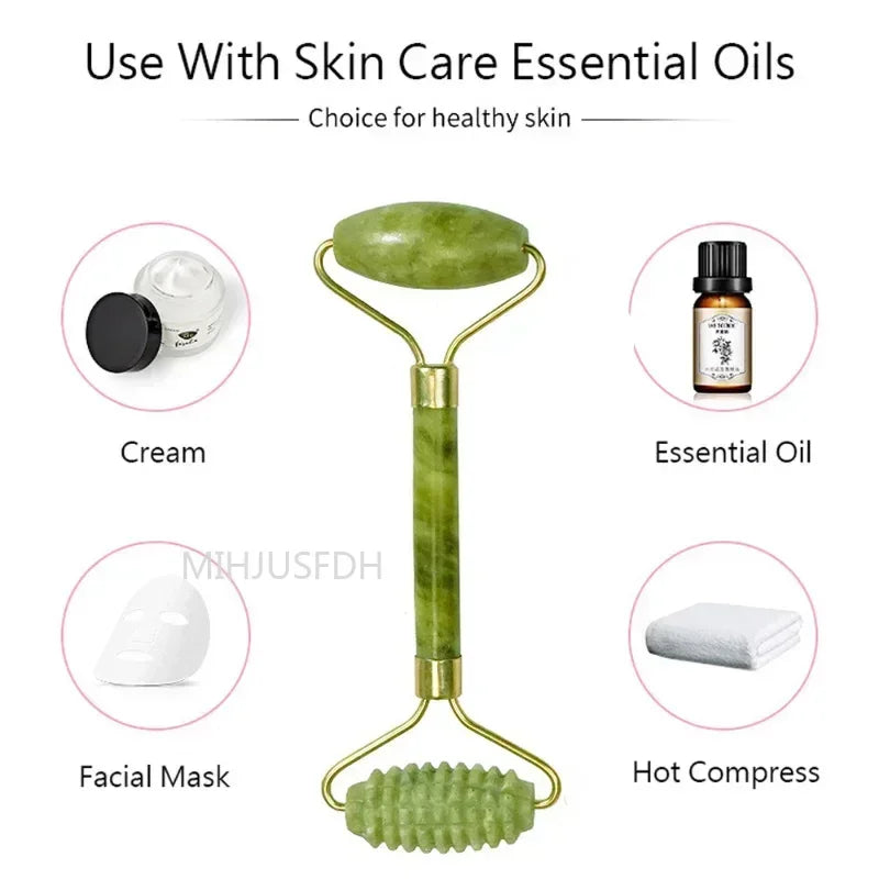 Natural Jade Roller Massager for Face