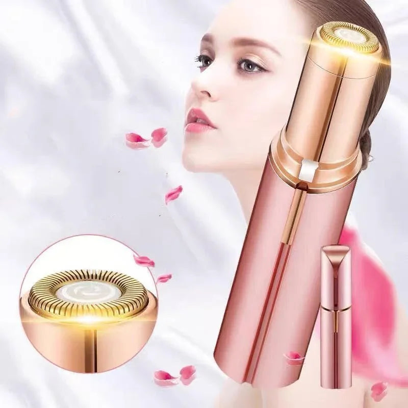 Electric Facial Hair Removal Epilator Eyebrow Lipstick Shape Painless