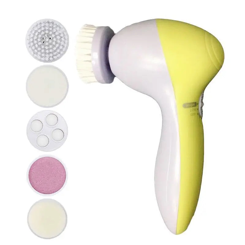 Electric Facial Cleaner 5 IN 1 Face Cleansing Brush Wash Machine Spa Skin