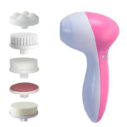Electric Facial Cleaner 5 IN 1 Face Cleansing Brush Wash Machine Spa Skin