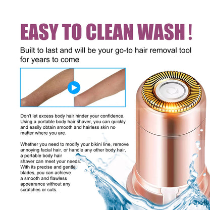 Electric Facial Hair Removal Epilator Eyebrow Lipstick Shape Painless
