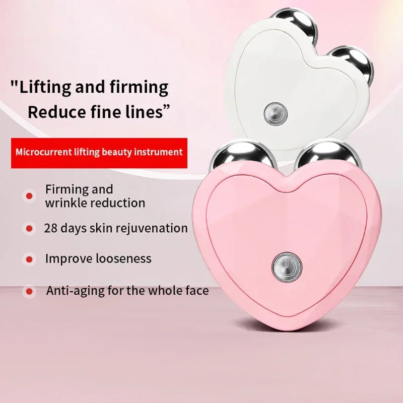 NEW Micro Current Beauty Device Mini Portable Face Lifting Roller