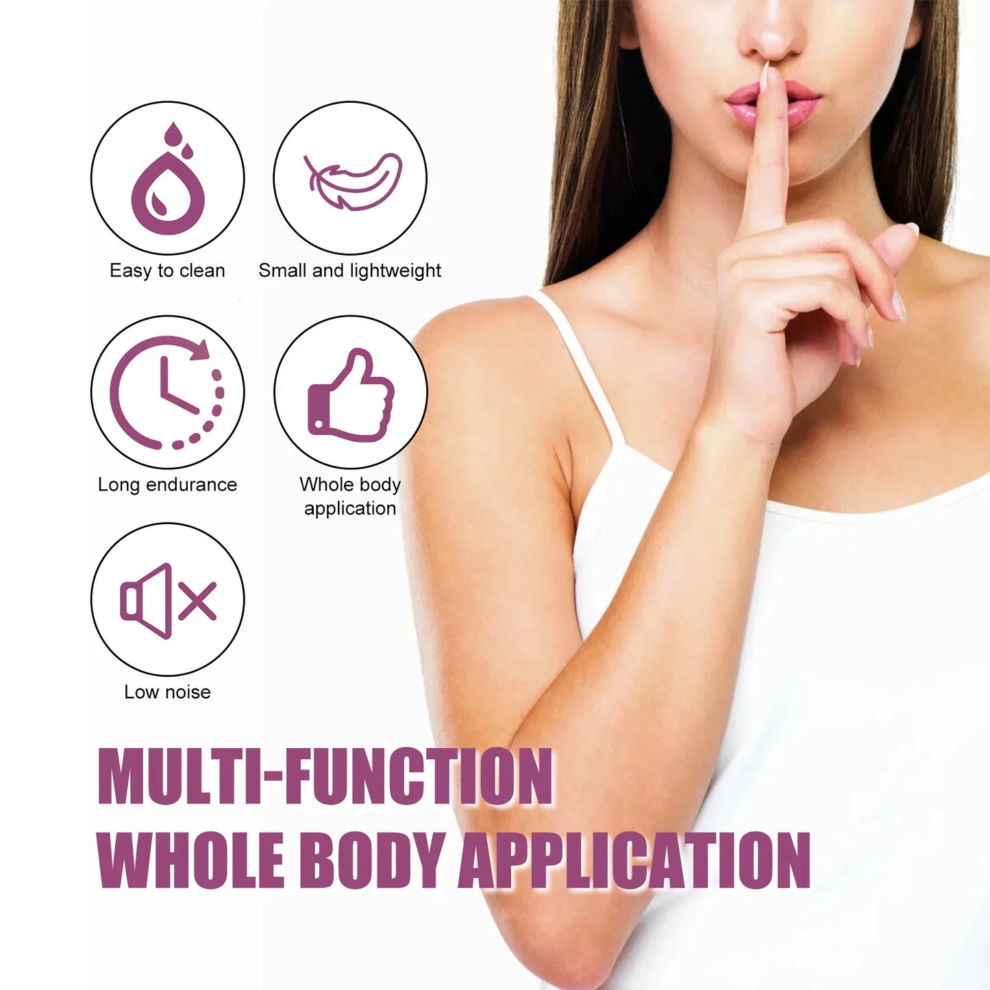 Electric Facial Hair Removal Epilator Eyebrow Lipstick Shape Painless