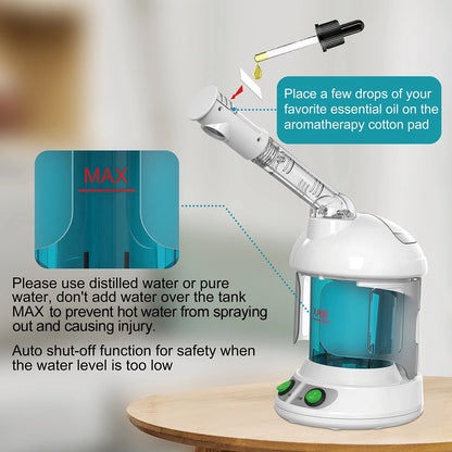 KSKIN Custom Hot Sale Face Mist Spray Portable Facial Steamer