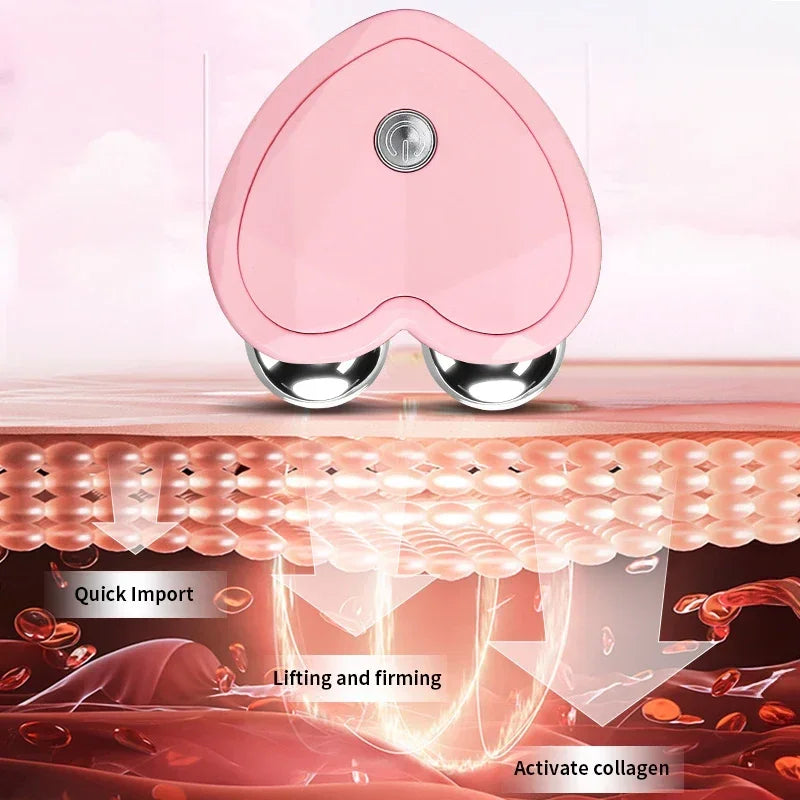 NEW Micro Current Beauty Device Mini Portable Face Lifting Roller