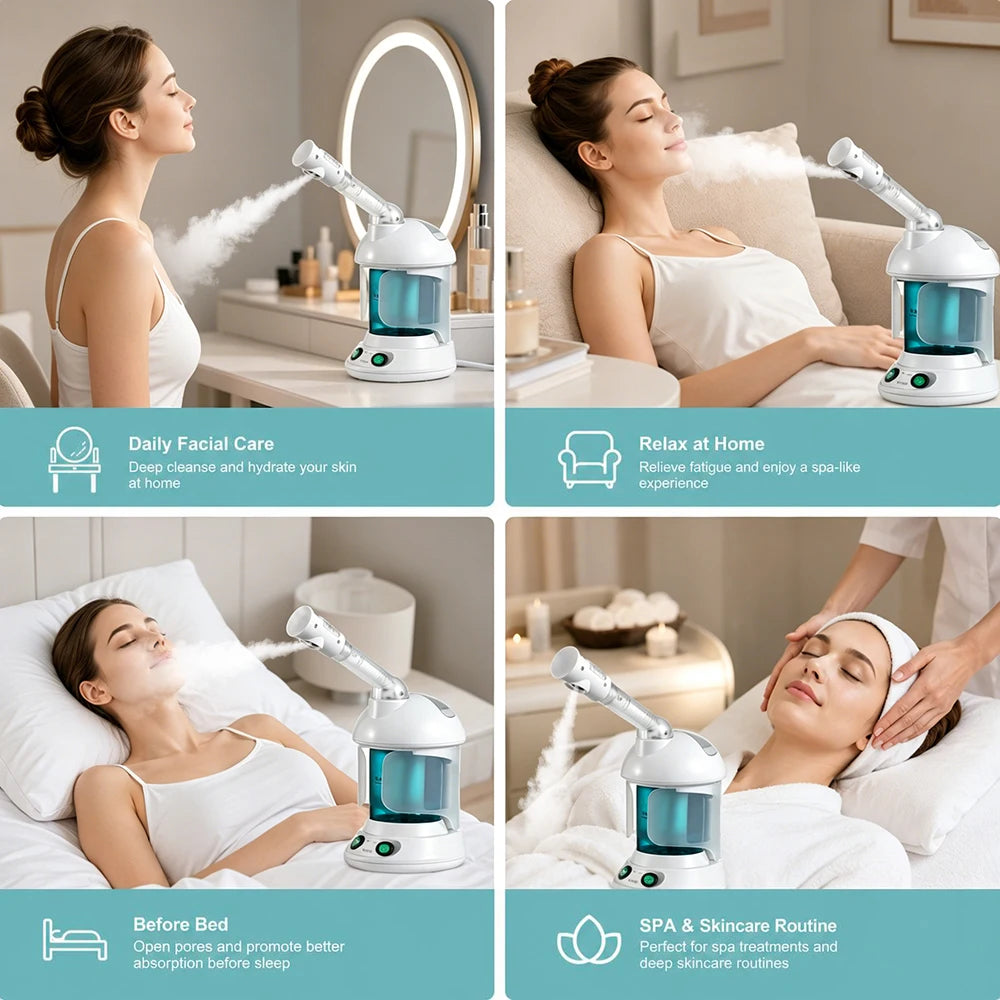 KSKIN Custom Hot Sale Face Mist Spray Portable Facial Steamer